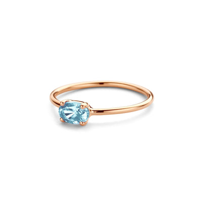 Oval Birthstone Ring - Olivia for Kids